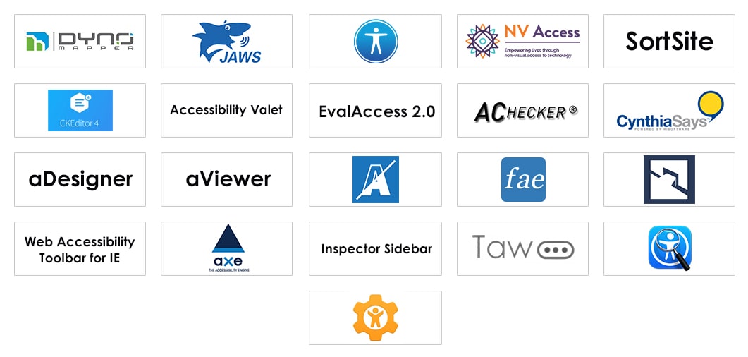 Accessibility testing tools